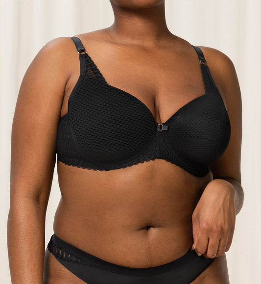 Image of Bras. Productname: Triumph Aura Spotlight Padded Bra in Black colour by brand - Triumph