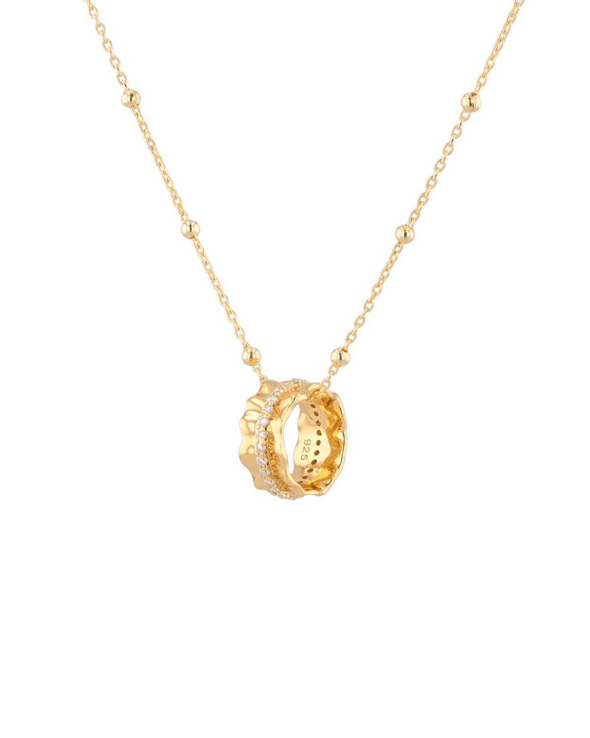 Image of Charms. Product name - Aurora Gold Diamond Pendant in colour by brand - LAVANA