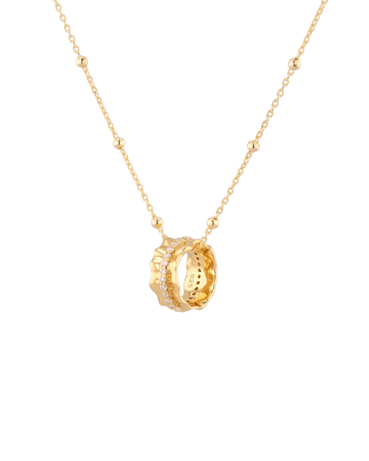 Image of Charms. Product name - Aurora Gold Diamond Pendant in colour by brand - LAVANA