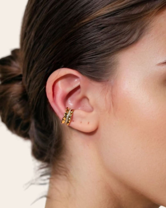 LAVANA Aurora Gold Diamond Ear Cuff