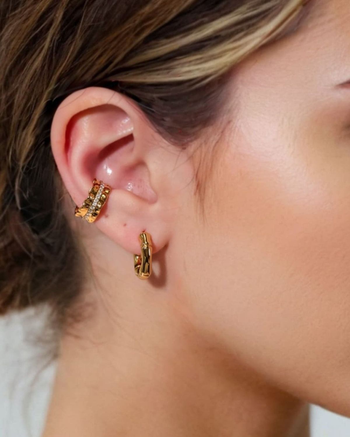 LAVANA Aurora Gold Diamond Ear Cuff