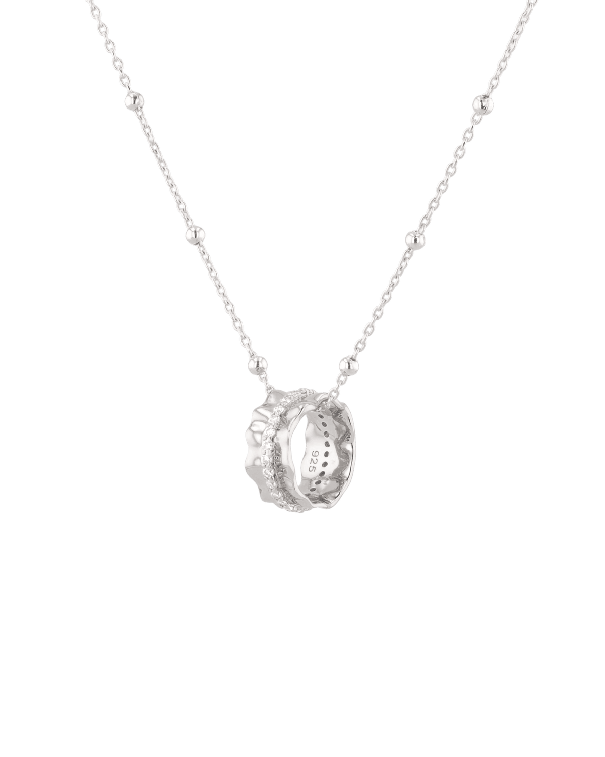 LAVANA Aurora Silver Diamond Pendant