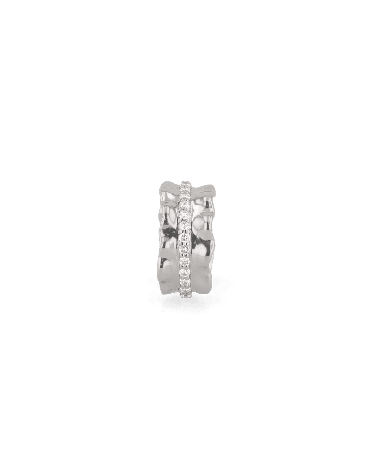 LAVANA Aurora Silver Diamond Ear Cuff