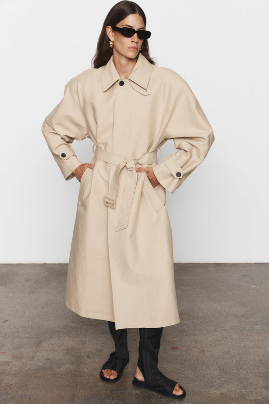 Blanca Studio Aurora Trench (Cream)