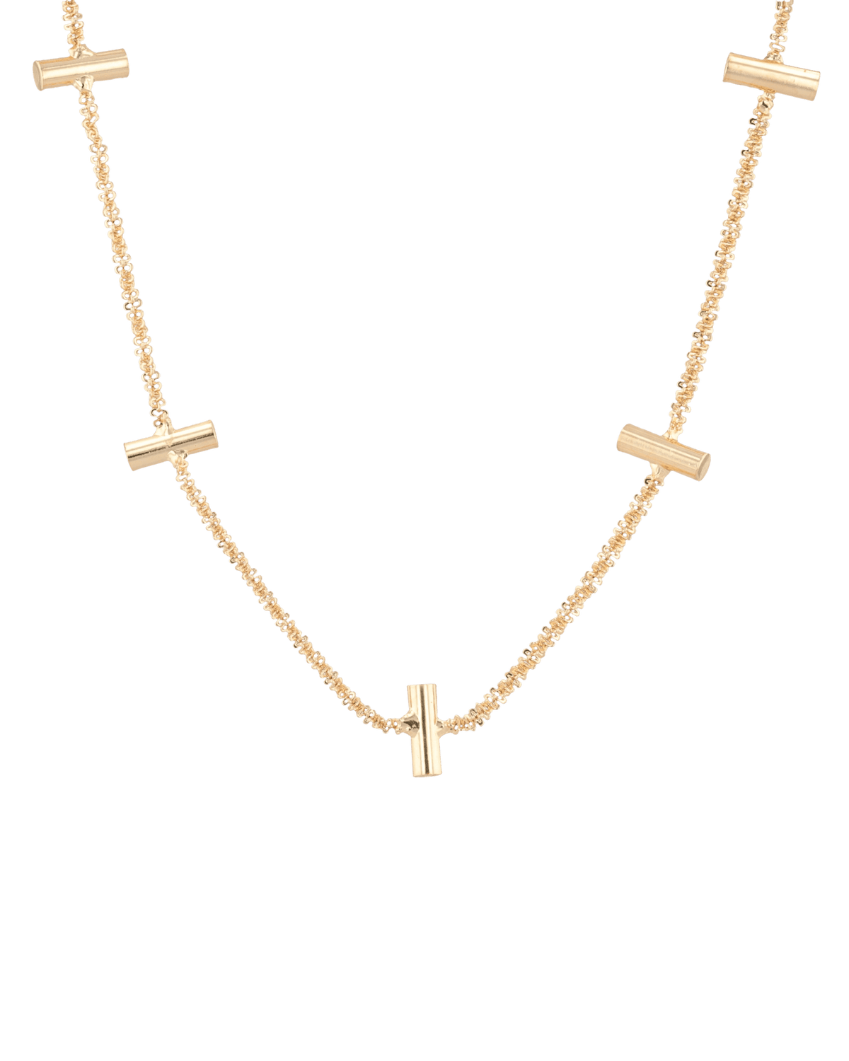 Image of Necklaces. Product name - Axis Bar Gold Chain Necklace in colour by brand - LAVANA