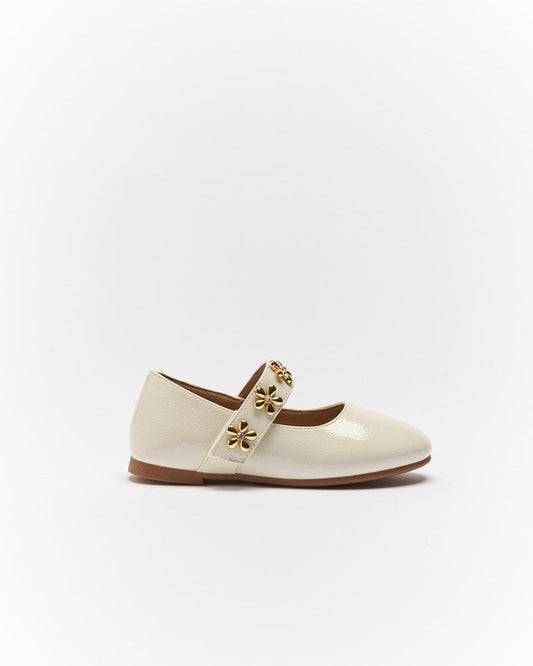 Image of Shoes. Productname: Walnut Melbourne Azalea Ballet in Cream colour by brand - Walnut Melbourne
