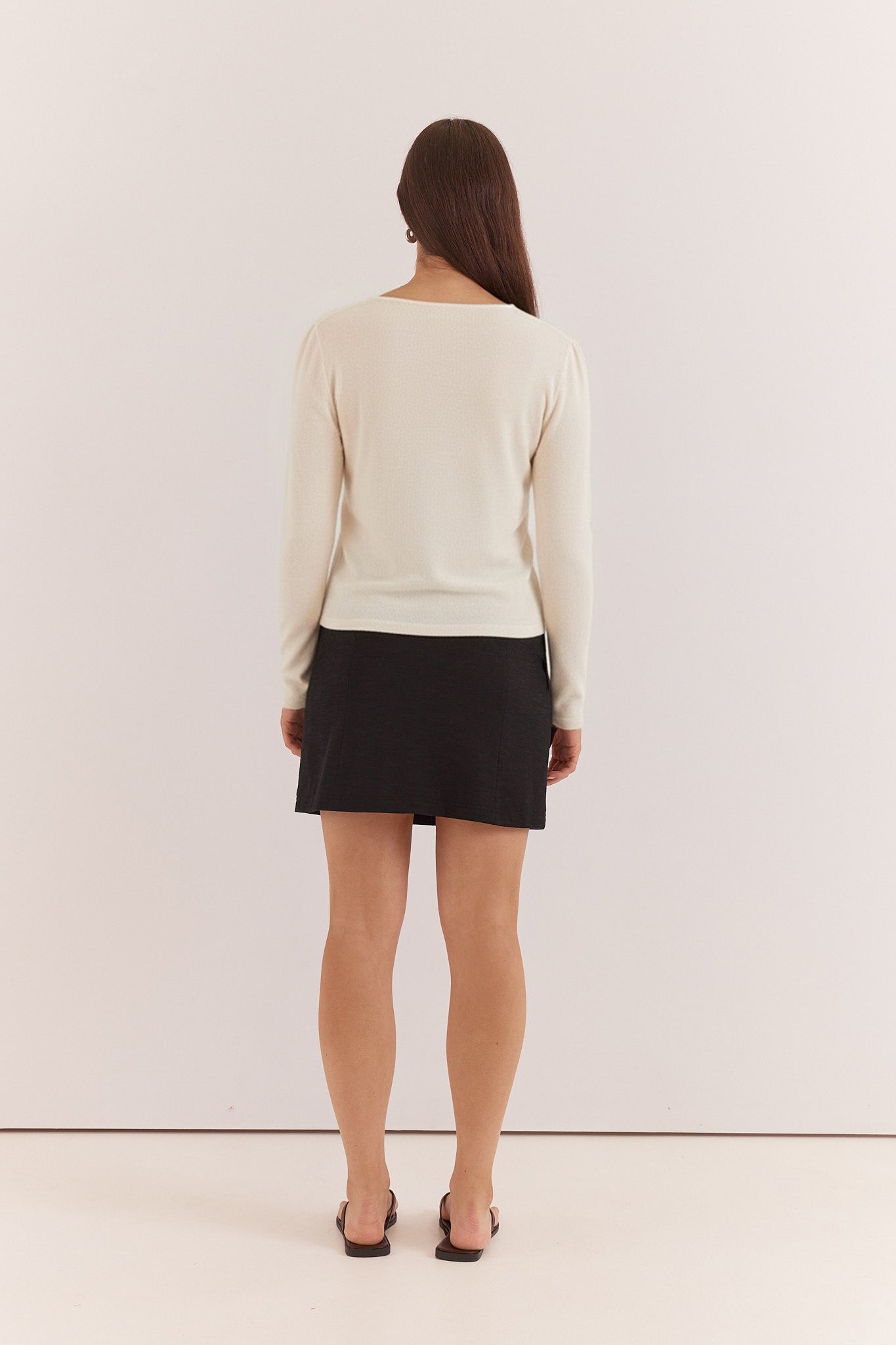 Sass Clothing Azalea Wrap Sweater (Cream)