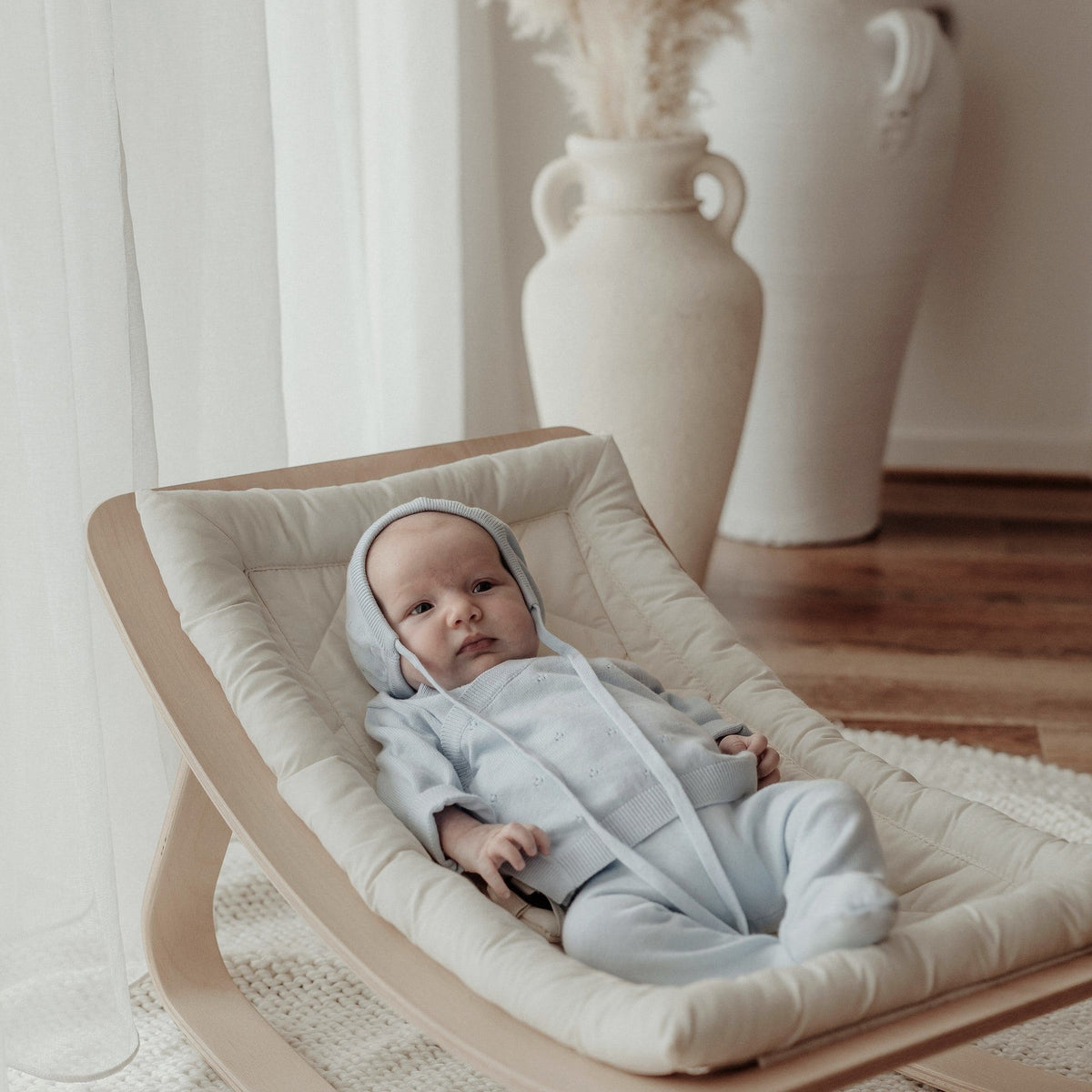 Heirloom Knit 4 Piece Gift Set - Blue