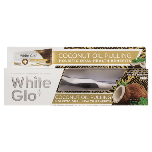 Image of Oral Care. Product name - Coconut Oil Whitening Toothpaste in colour by brand - White Glo