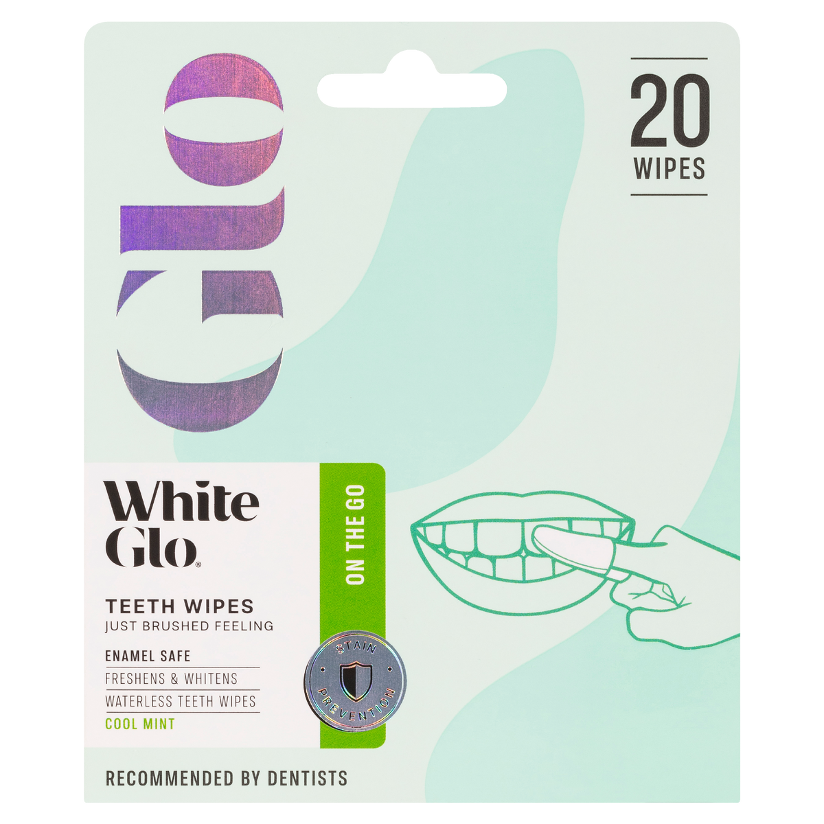 White Glo Waterless Teeth Wipes