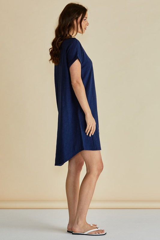 Betty Basics Maxine T-Shirt Dress (Navy)