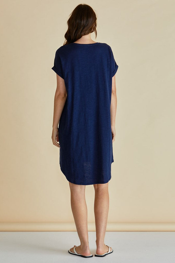 Betty Basics Maxine T-Shirt Dress (Navy)
