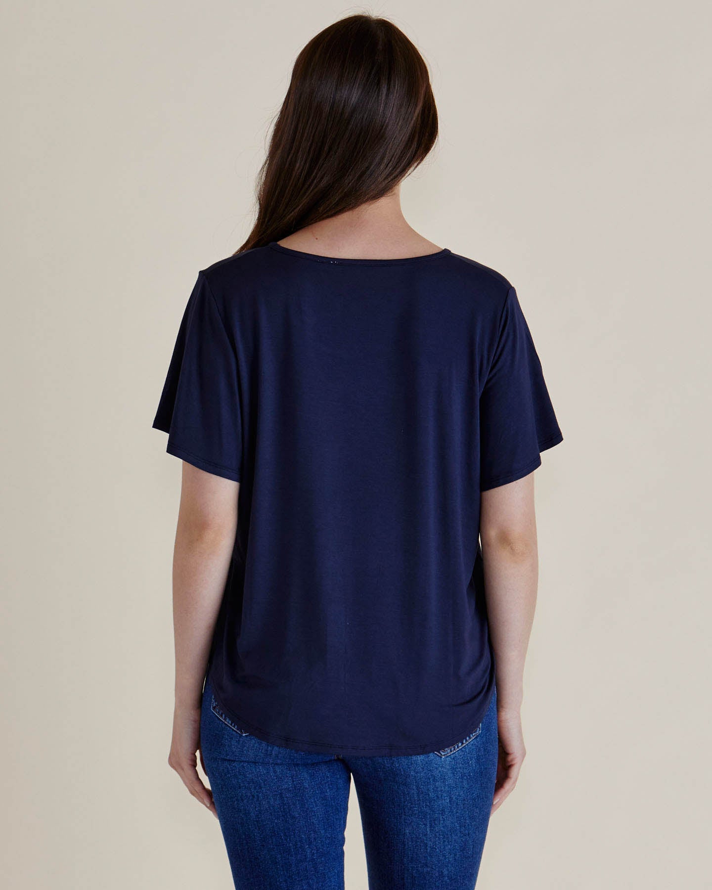 Betty Basics Everleigh Bamboo Tee (Navy)