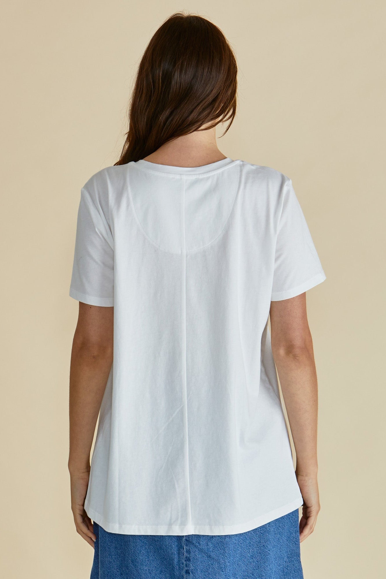 Betty Basics Ellia Crew Tee (Bom Dia Paria Print)