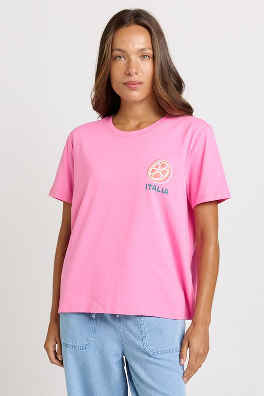 Betty Basics Ellia Cotton Tee (Italian Orange Print)