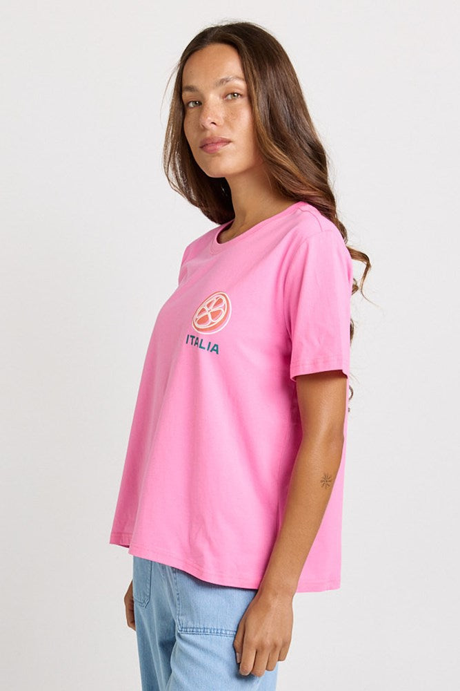 Betty Basics Ellia Cotton Tee (Italian Orange Print)