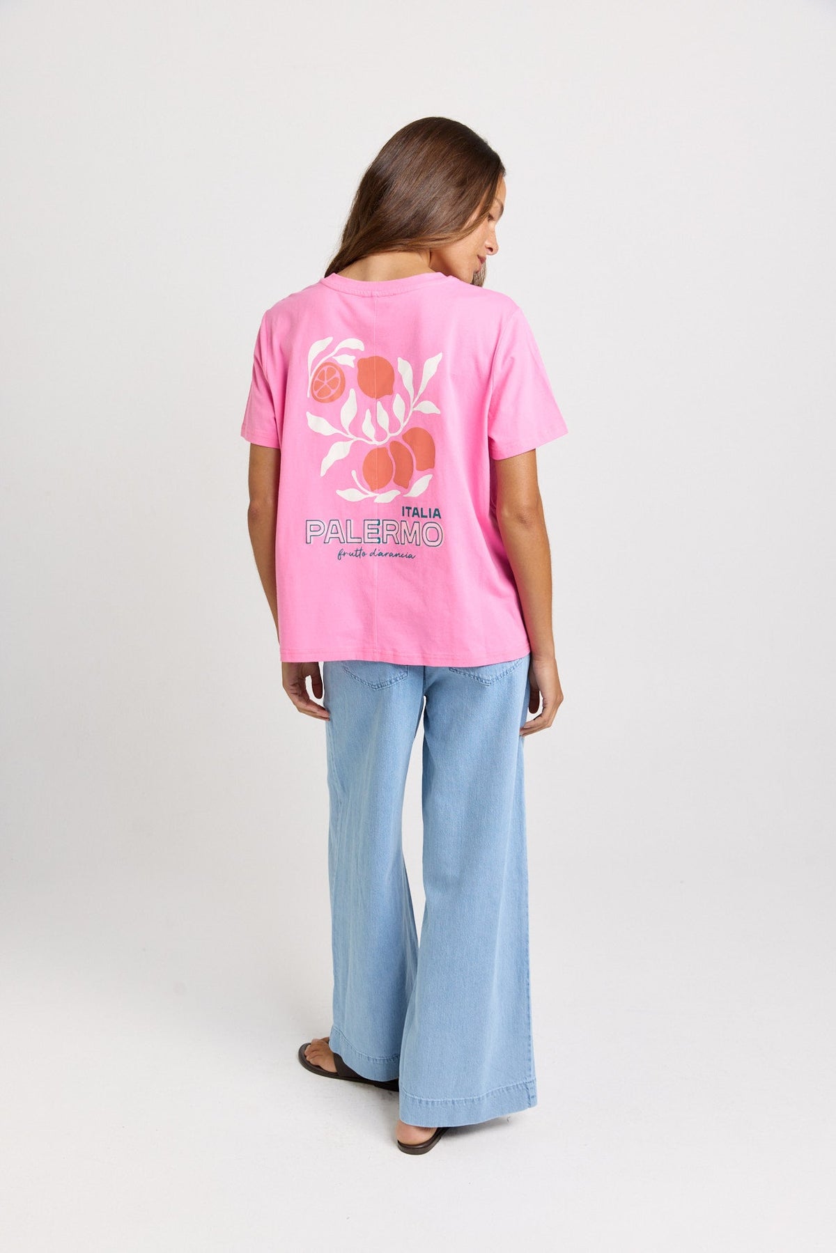 Betty Basics Ellia Cotton Tee (Italian Orange Print)
