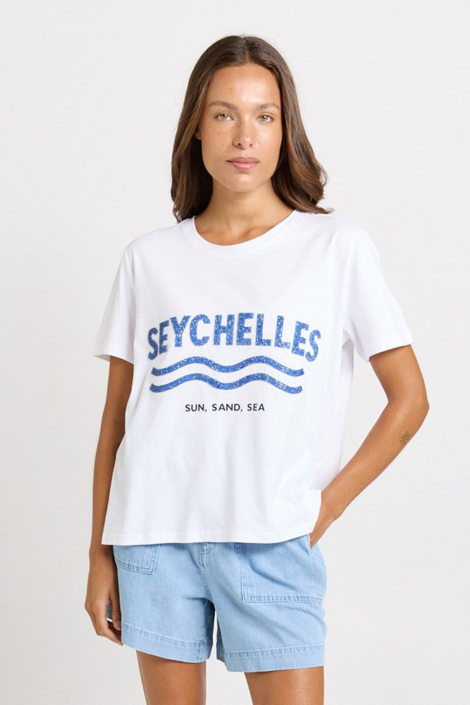 Betty Basics Ellia Cotton Tee (Seychelles Print)