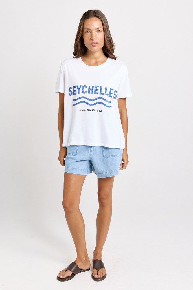 Betty Basics Ellia Cotton Tee (Seychelles Print)