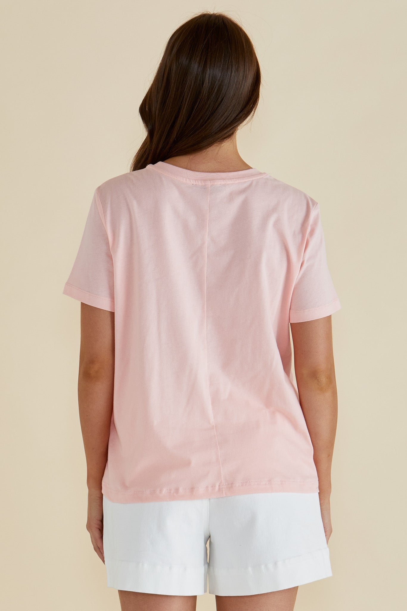 Betty Basics Ellia Crew Tee (Santorini Print)