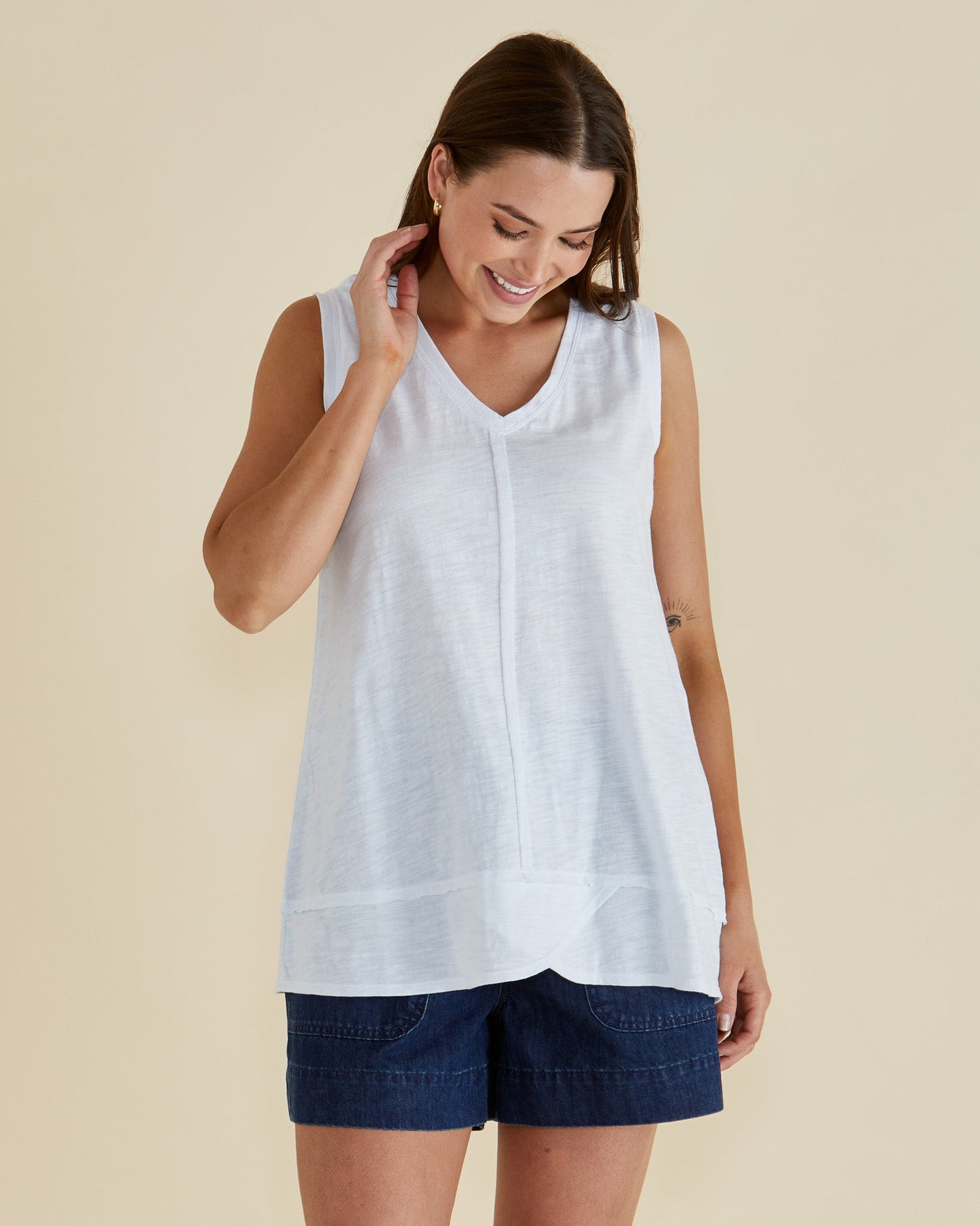 Betty Basics Mariah Tank (White)