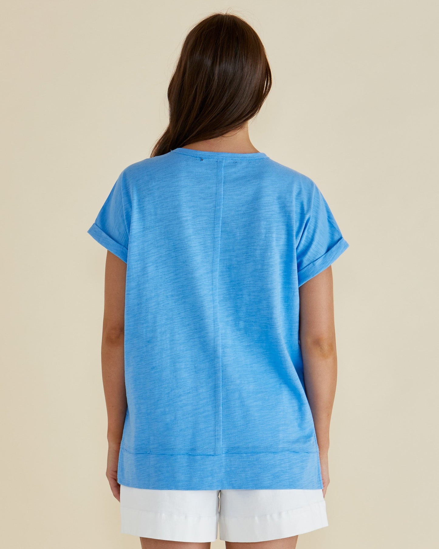 Betty Basics Shirley Short Sleeve Tee (Blue)