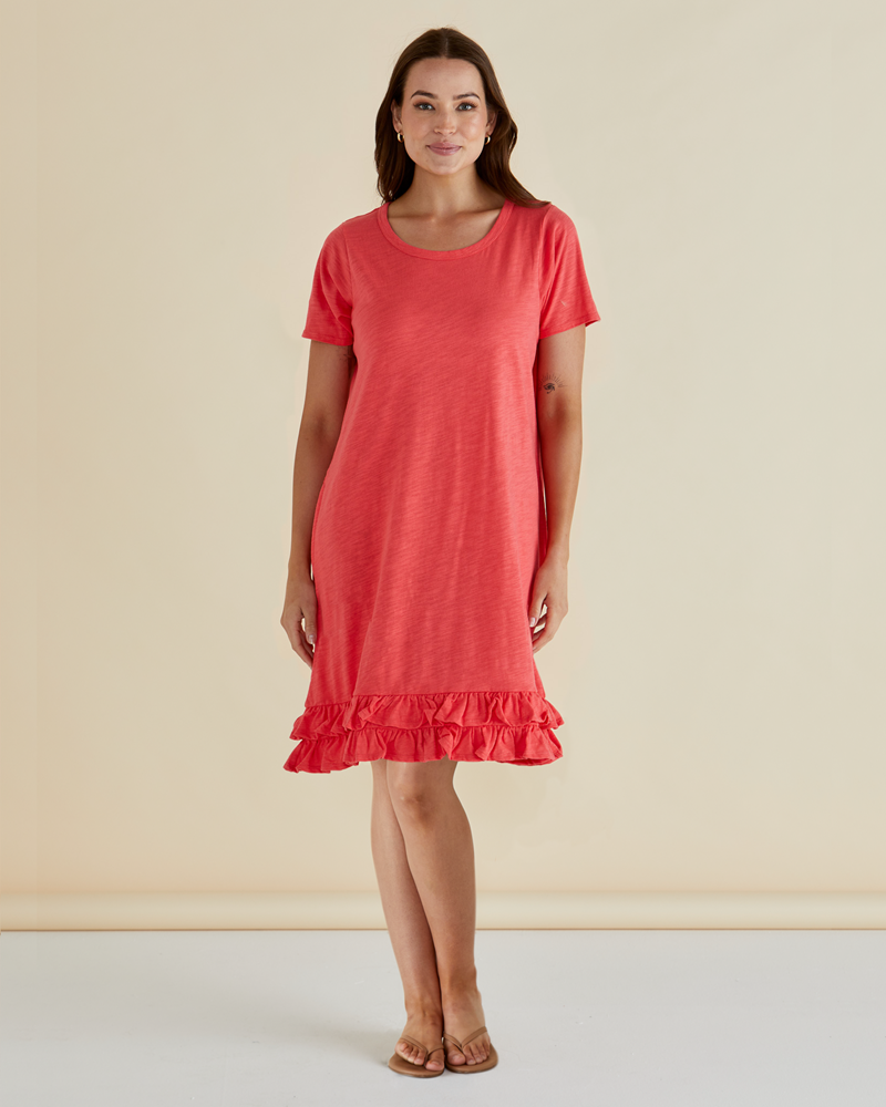 Image of Dresses. Productname: Betty Basics Aaliyah Dress in Grapefruit colour by brand - Betty Basics