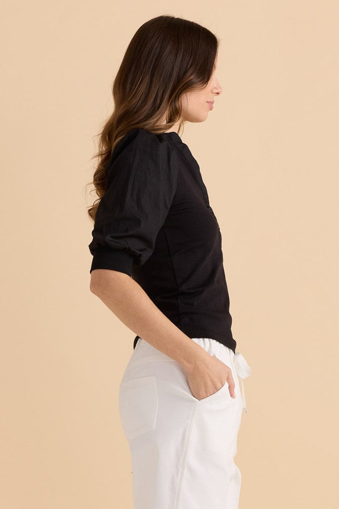 Betty Basics Ralph Rib Top (Black)