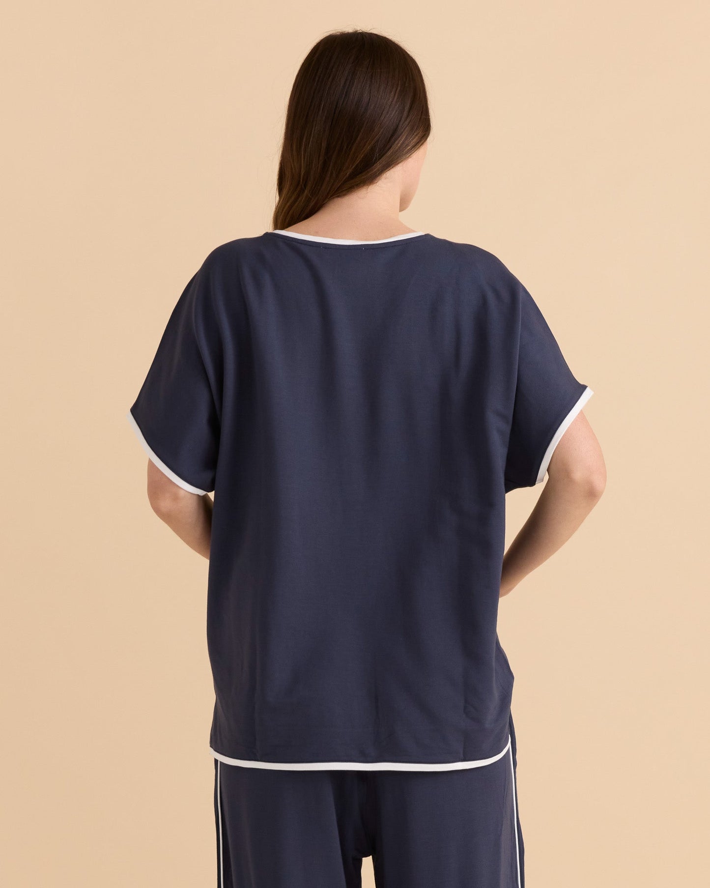 Betty Basics Clara Tee (Petrol/White)