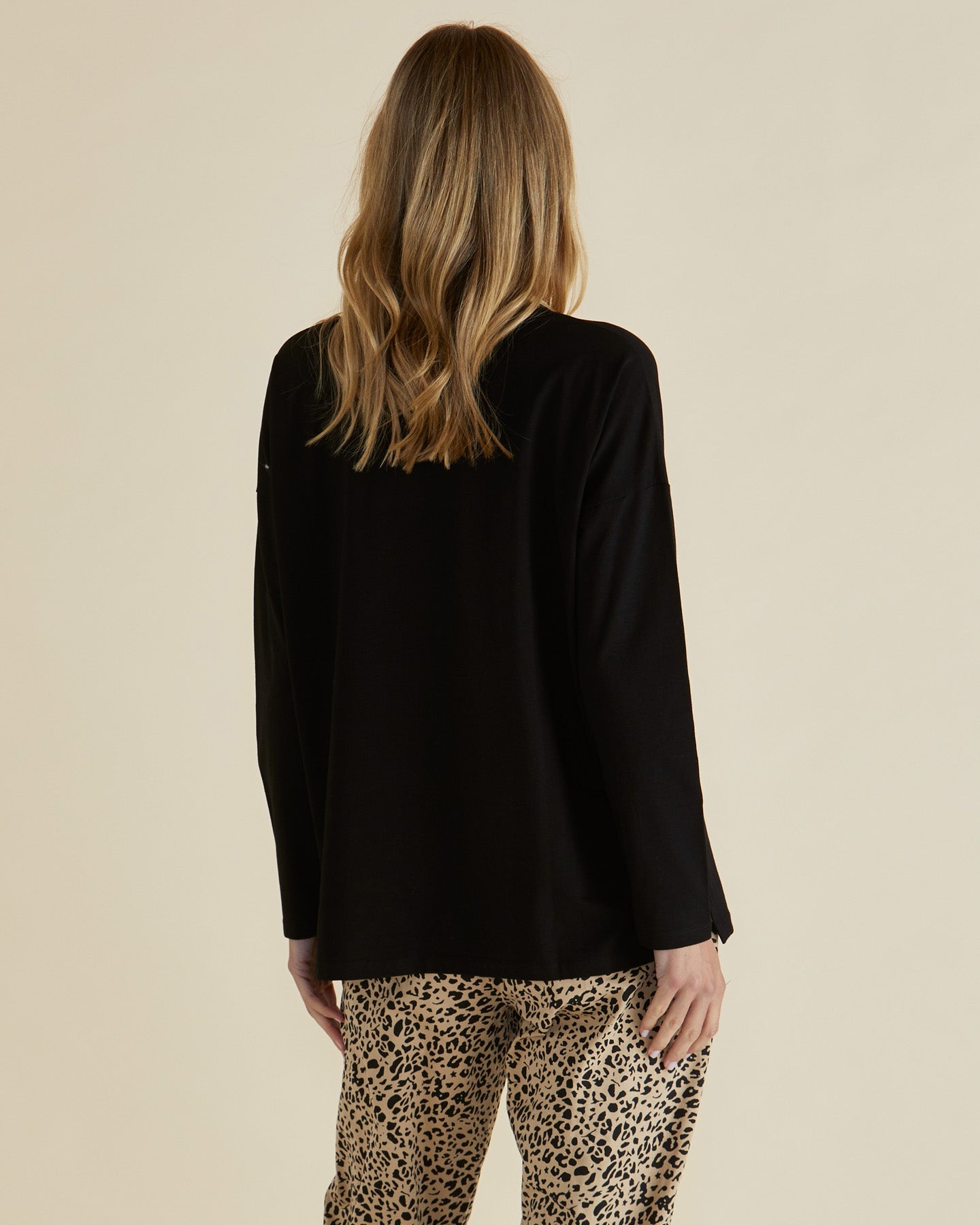 Betty Basics Brixley Long Sleeve Top (Black)