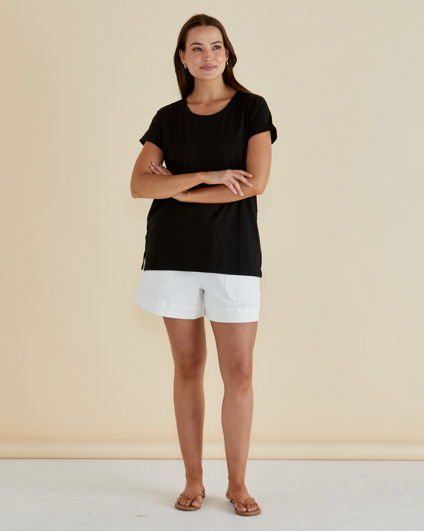 Betty Basics Caia Crew Tee (Black)