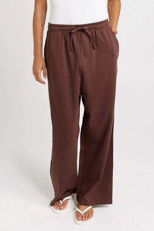 Betty Basics Nikki Relax Cotton Jogger (Chocolate)