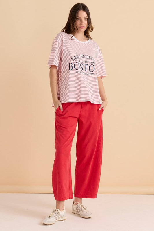 Betty Basics Relax Boxy Tee (Boston Print)