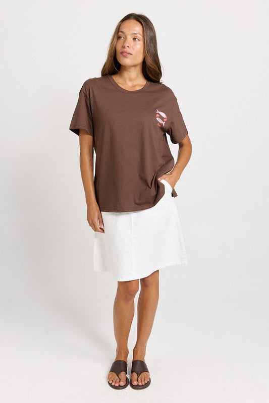 Betty Basics Relax Boxy Tee (Pescado Print)