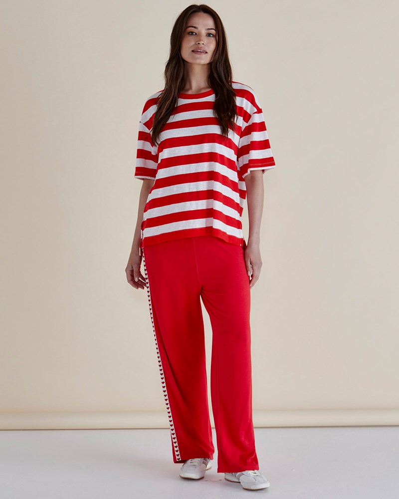 Betty Basics Relax Boxy Tee (Red Stripe)