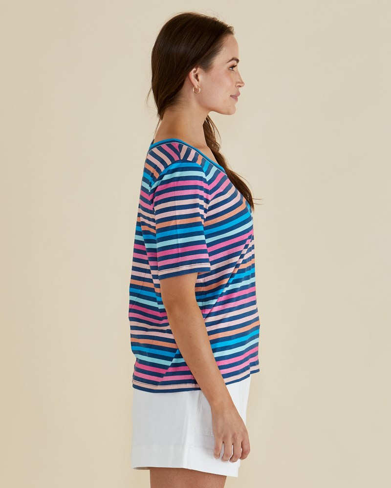 Betty Basics Riley Tee (Multi Stripe)