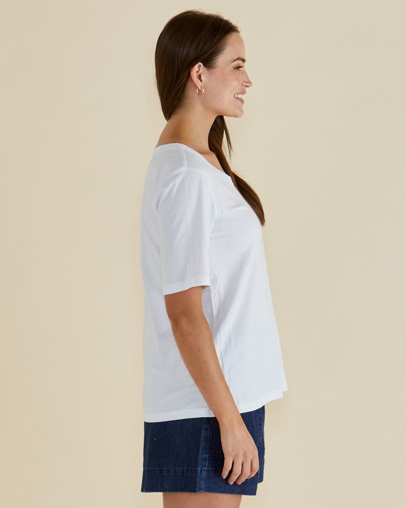 Betty Basics Riley Tee (White)