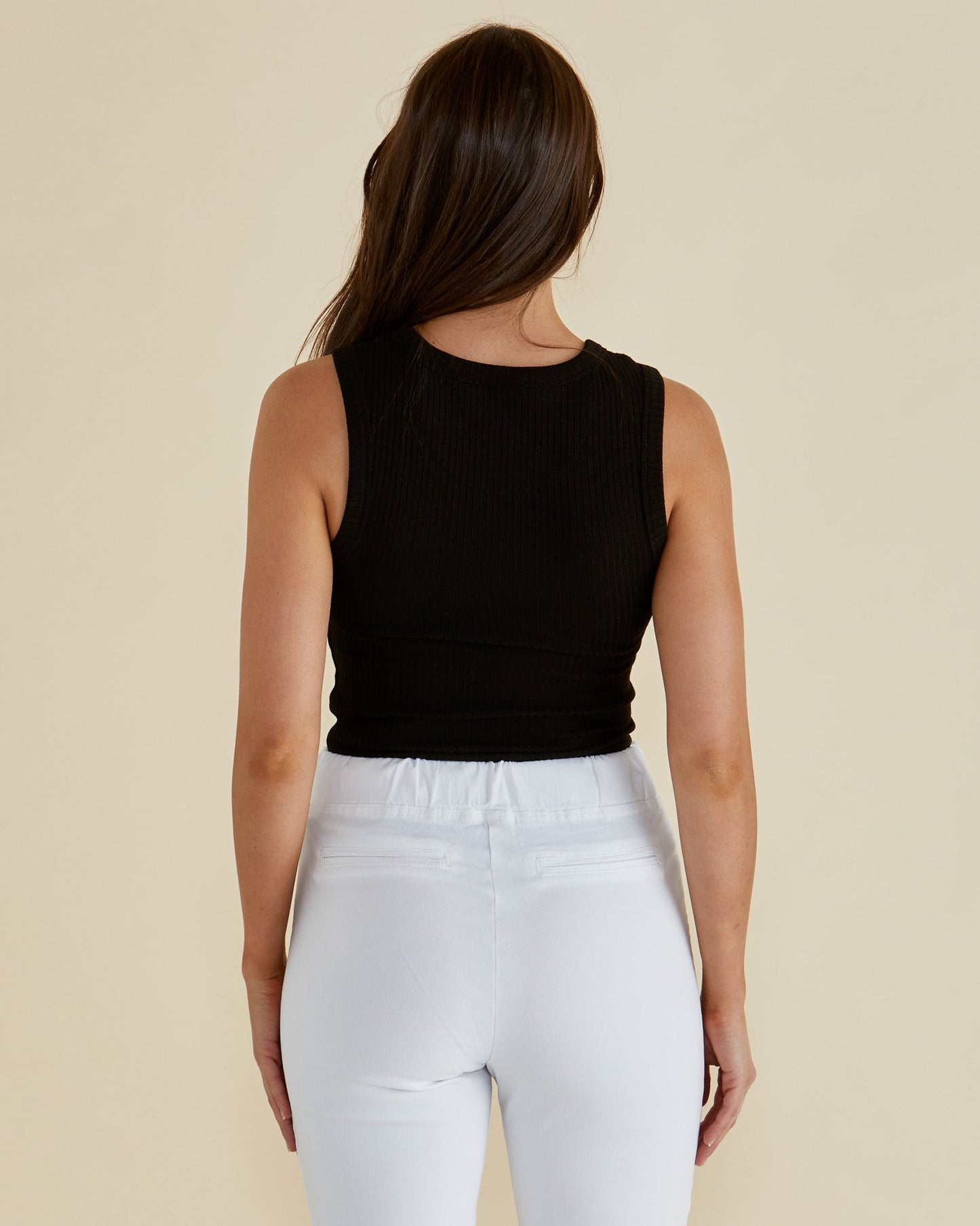 Betty Basics Francis Rib Tank (Black)
