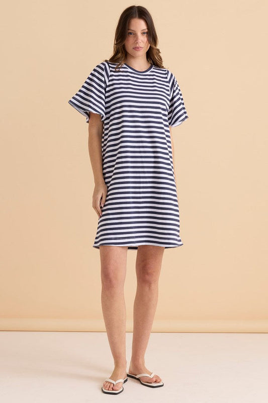 Image of Dresses. Productname: Betty Basics Darcy Dress Navy Stripe in Navy Stripe colour by brand - Betty Basics