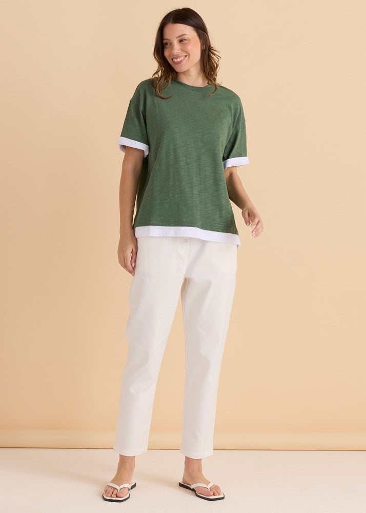 Betty Basics Boyfriend Tee (Green)