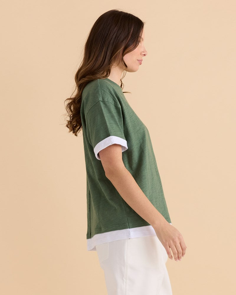 Betty Basics Boyfriend Tee (Green)