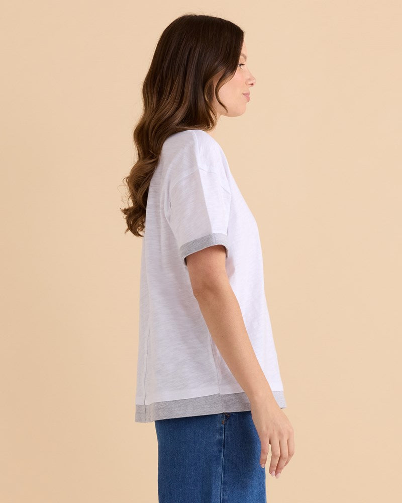Betty Basics Boyfriend Tee (White)