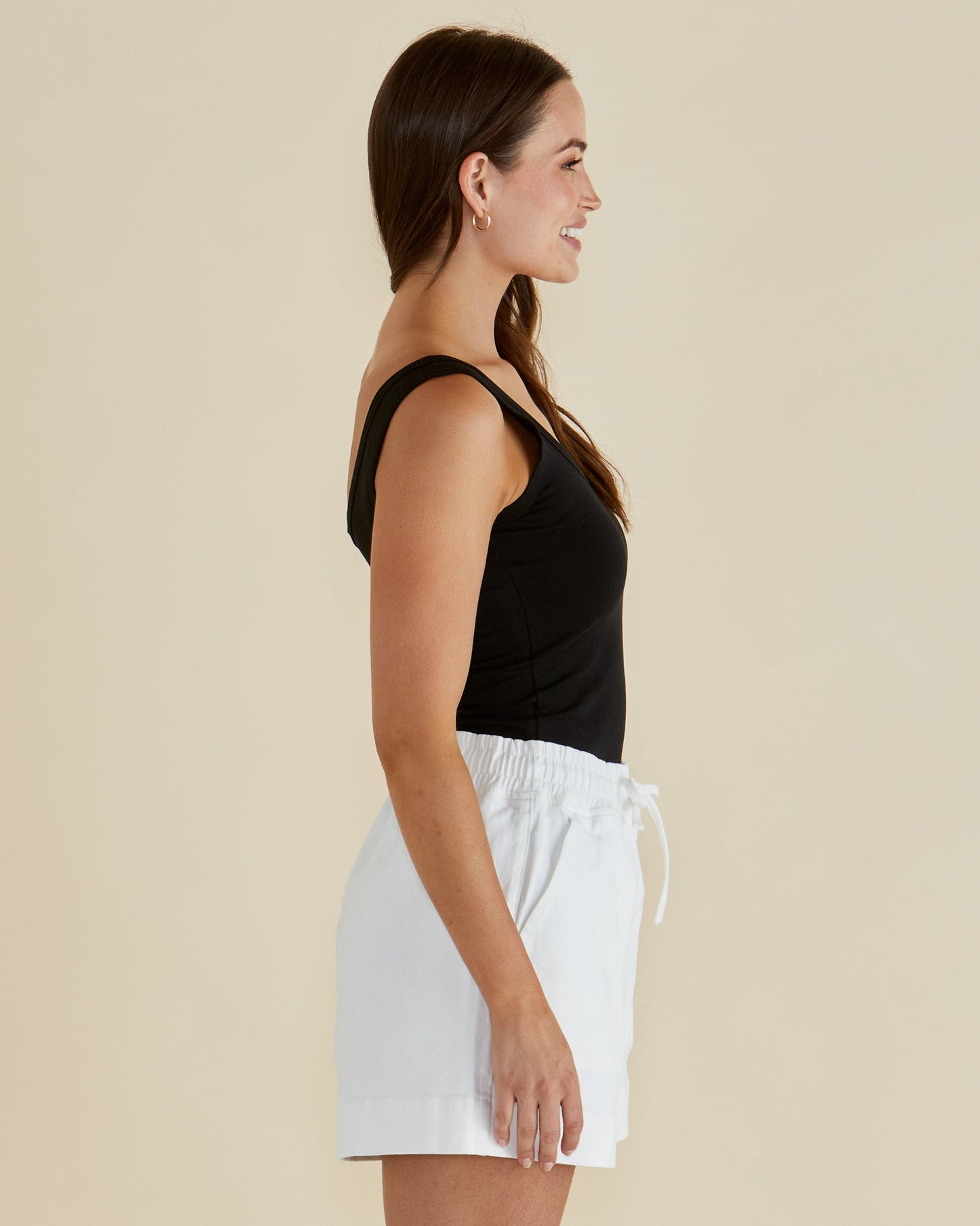 Betty Basics Emma Scoop Tank (Black)