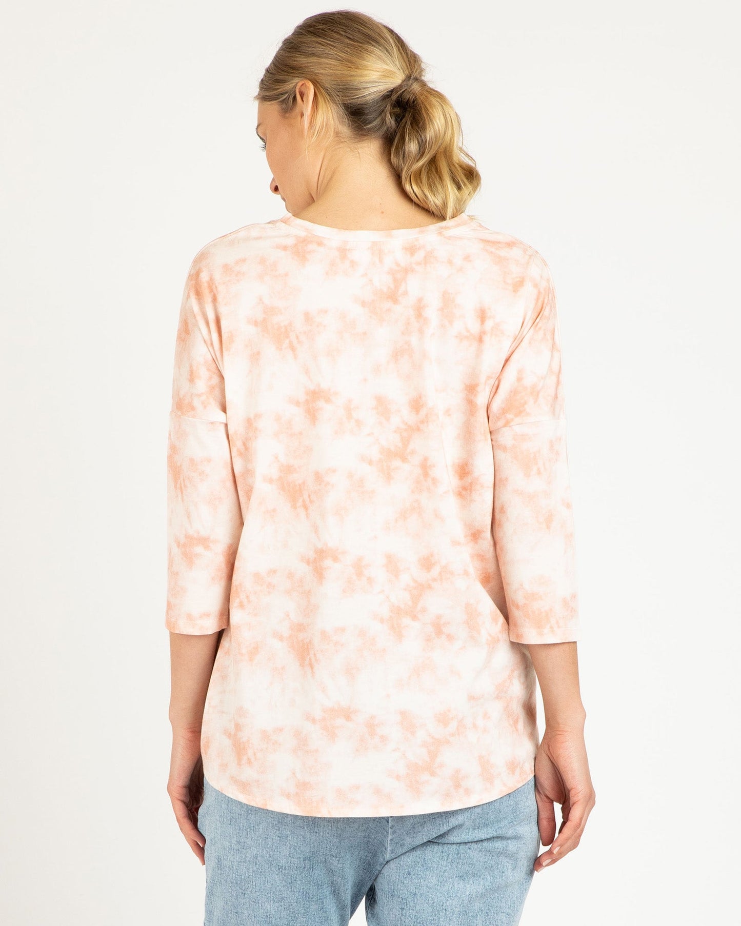 Betty Basics Ivy Knot Top (Malibu Marble)
