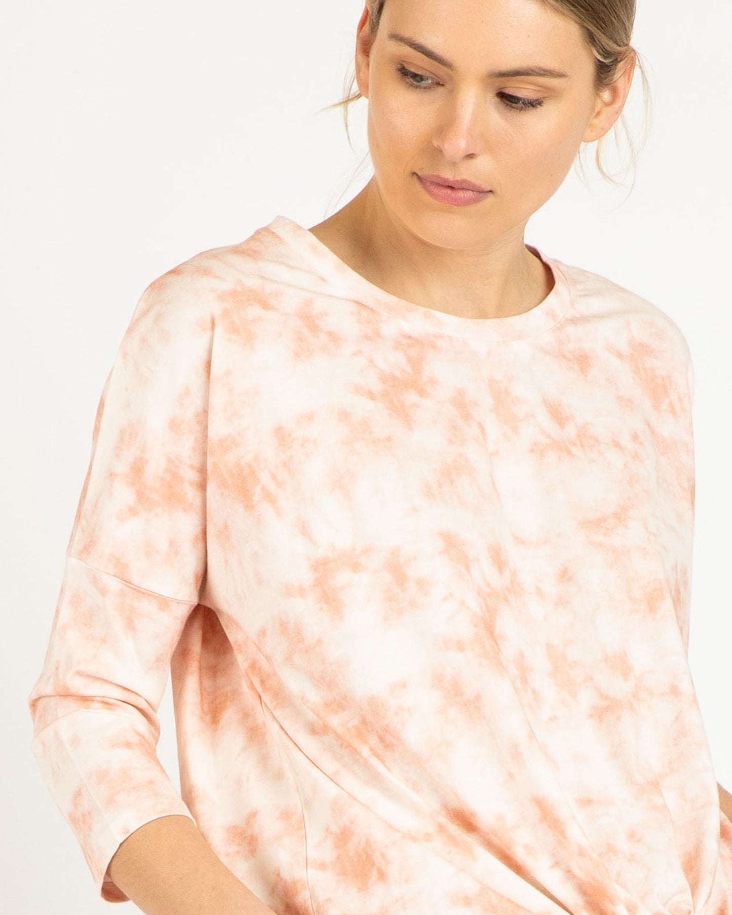 Betty Basics Ivy Knot Top (Malibu Marble)