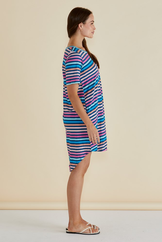 Betty Basics Nyree Dress (Multi Stripe)