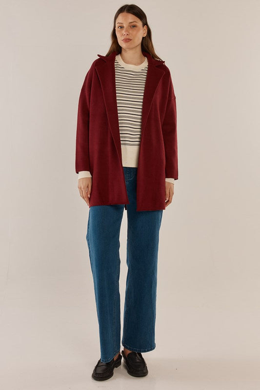 Betty Basics Bristol Coatigan Burgundy (Burgandy)