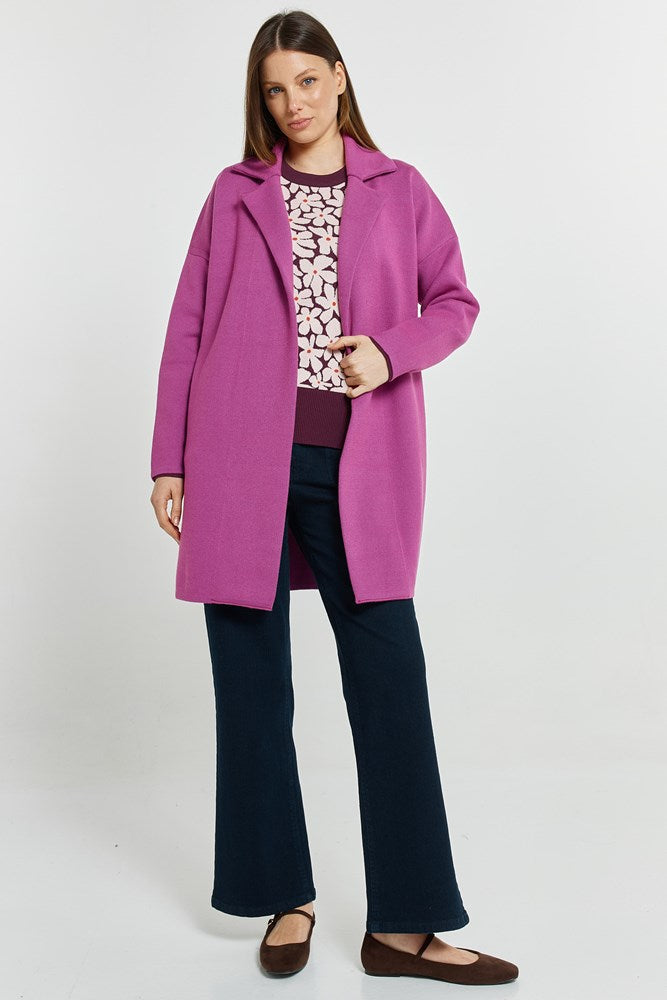 Betty Basics Bristol Coatigan (Mulberry)