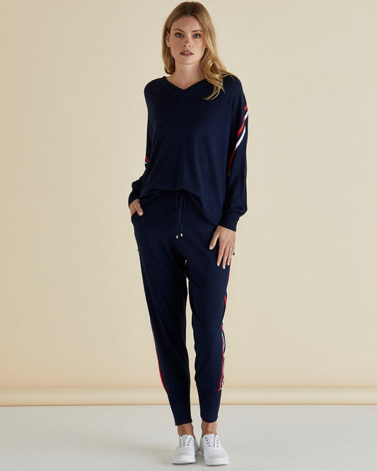 Betty Basics Aida Knit Pant (Navy)