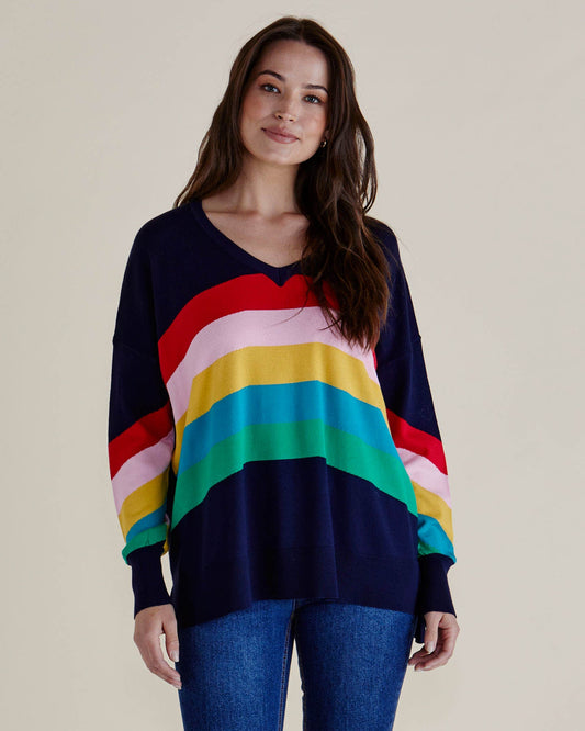 Betty Basics Mimi Sweater (Rainbow)